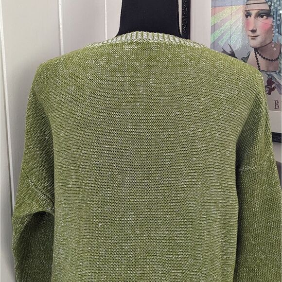 Eileen Fisher Organic Linen Sweater S Quiet Luxury Minimalist Capsule Coastal - Picture 11 of 13